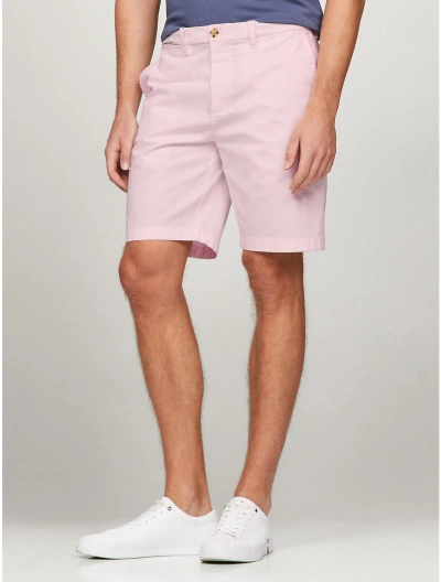 Tommy Hilfiger Men's Straight Fit Twill 9" Chino Short In Simple Pink