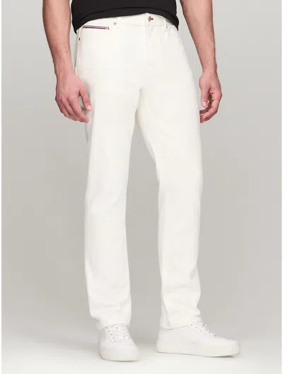 Tommy Hilfiger Straight Fit White Jean In White Denim