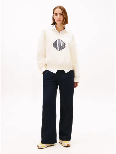 Tommy Hilfiger Straight Leg Sweatpant In Blue