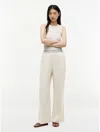 Tommy Hilfiger Straight Linen Pull In Neutral