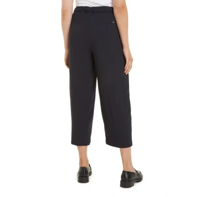 Tommy Hilfiger Straight Trousers In Black