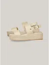 TOMMY HILFIGER STRAP ESPADRILLE PLATFORM SANDAL