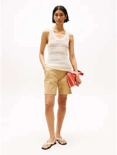 Tommy Hilfiger Stretch 7" Chino Short In Classic Khaki