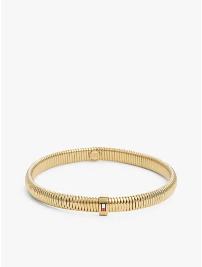 Tommy Hilfiger Stretch Bangle Bracelet In Gold