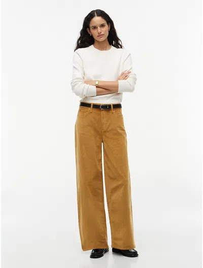 Tommy Hilfiger Stretch Corduroy Wide Leg Pant In Brown