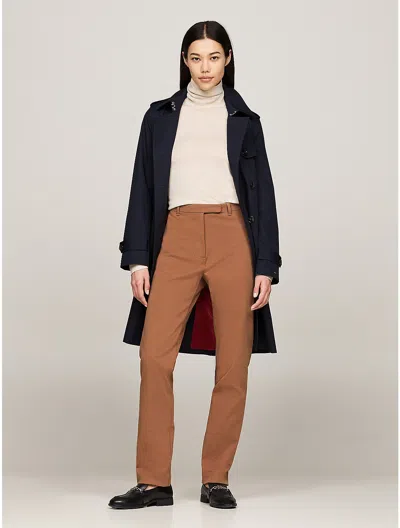 Tommy Hilfiger Stretch Gabardine Slim Fit Pant In Classic Khaki