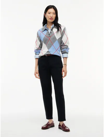 Tommy Hilfiger Stretch Gabardine Slim Straight Pant In Black