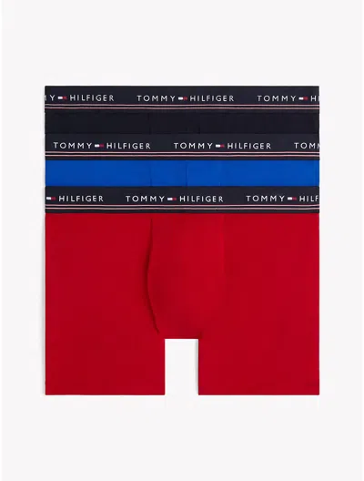 Tommy Hilfiger Stretch Modal Boxer Brief 3 In Red