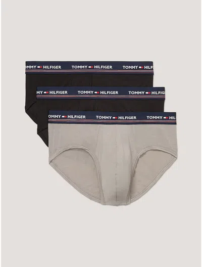 Tommy Hilfiger Stretch Modal Briefs 3 In Barley