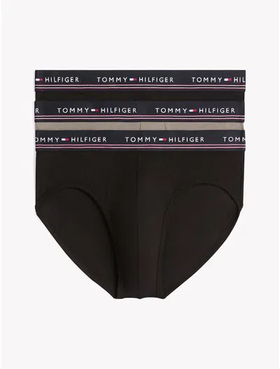Tommy Hilfiger Stretch Modal Briefs 3 In Greystone