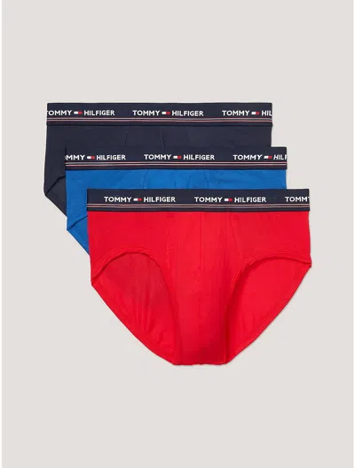 Tommy Hilfiger Stretch Modal Briefs 3 In Mahogany