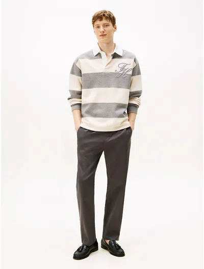 Tommy Hilfiger Stretch Poplin Pull In Gray