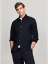 Tommy Hilfiger Stretch Regular Fit Poplin Shirt In Navy