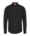 Tommy Hilfiger Stretch Regular Fit Poplin Shirt In Black