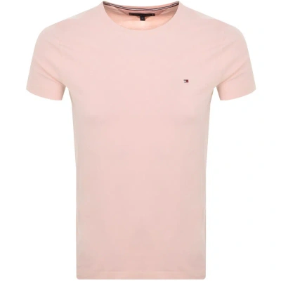 Tommy Hilfiger Stretch Slim Fit T Shirt Pink