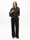 Tommy Hilfiger Stretch Wide Leg Pant In Black