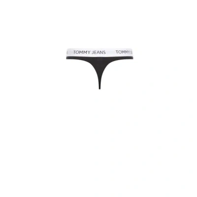 Tommy Hilfiger Cotton Thong In Black