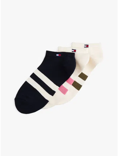 Tommy Hilfiger Stripe Ankle Sock 3 In Multi