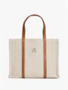 Tommy Hilfiger Stripe Crossbody Mini Tote Bag In Neutral Stripe