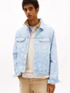 Tommy Hilfiger Stripe Denim Jacket In Denim Light