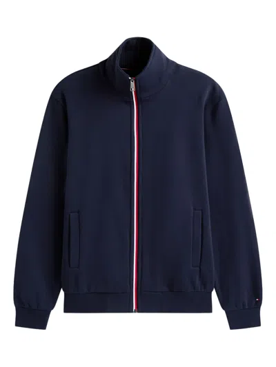 Tommy Hilfiger Stripe-detailed Sweatshirt In Blue