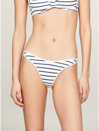 Tommy Hilfiger Stripe High In Nautical Stripe Ivory / Anchor Blue