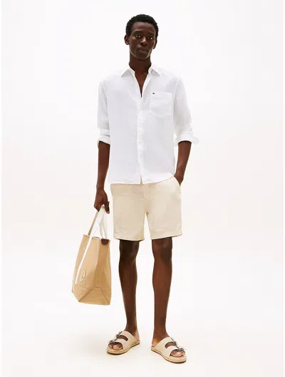Tommy Hilfiger Stripe Linen 7" Short