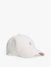 Tommy Hilfiger Stripe Linen Th Monogram Baseball Cap In Sandalwood
