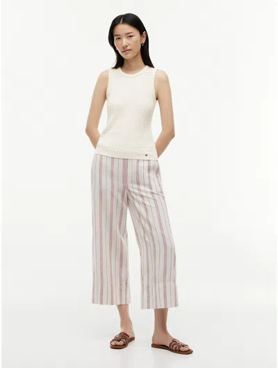 Tommy Hilfiger Stripe Linen In White
