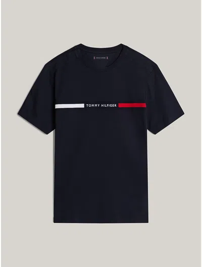 TOMMY HILFIGER STRIPE LOGO T