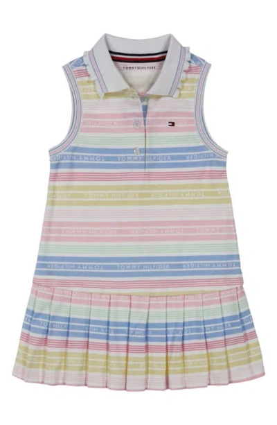 Tommy Hilfiger Babies' Stripe Polo Dress In Pink Multi