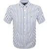 Tommy Hilfiger Stripe Poplin Shirt Blue