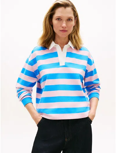 Tommy Hilfiger Stripe Rugby Polo T In Multi