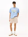 Tommy Hilfiger Stripe Seersucker Beach Short In Relic Tan
