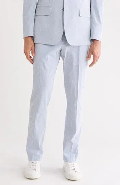 Tommy Hilfiger Stripe Seersucker Pants In Blue