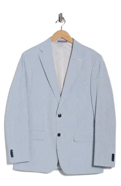 Tommy Hilfiger Stripe Seersucker Sport Coat In Blue