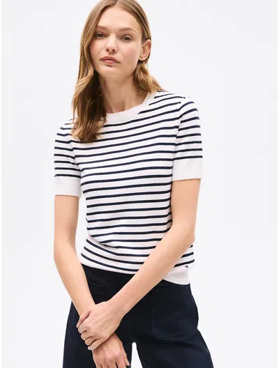 Tommy Hilfiger Stripe Short In Ecru Multi