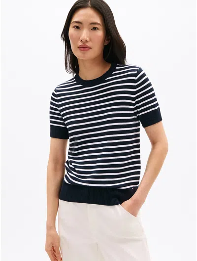Tommy Hilfiger Stripe Short In Navy Multi