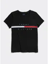 Tommy Hilfiger Stripe Signature T In Black