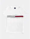 Tommy Hilfiger Seated Fit Stripe Signature T In Bright White