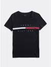 Tommy Hilfiger Seated Fit Stripe Signature T In Navy