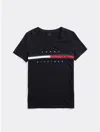 Tommy Hilfiger Seated Fit Stripe Signature T In Sky Captain
