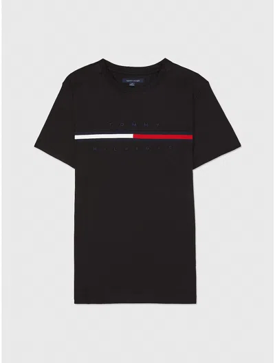 Tommy Hilfiger Stripe Signature T In Th Deep Black