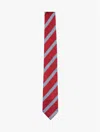 Tommy Hilfiger Stripe Silk Tie In Primary Red / Stripe