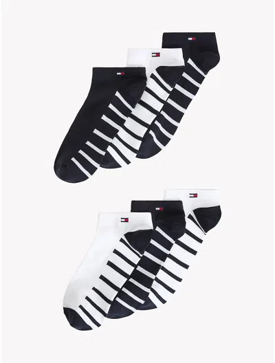 Tommy Hilfiger Stripe Sport Ankle Sock 6 In Navy / Multi