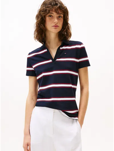 Tommy Hilfiger Stripe Stretch In Navy