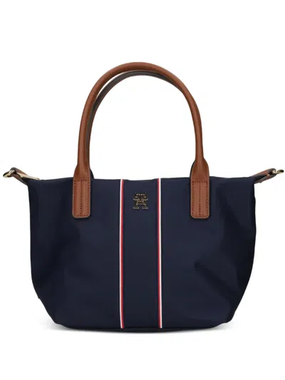 Tommy Hilfiger Stripe Tophandle Tote Bag In Blue