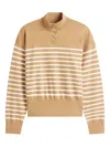 Tommy Hilfiger Striped Buttoned Sweater In Multi