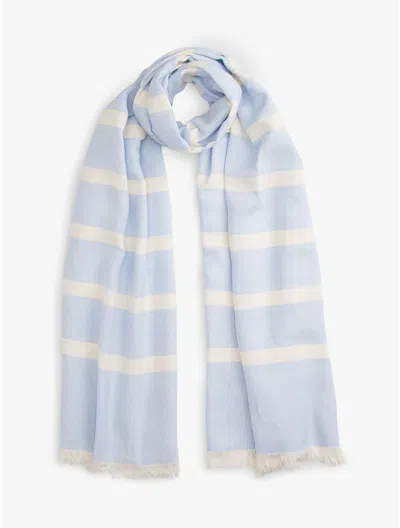 Tommy Hilfiger Striped Cotton In Blue