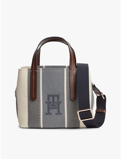 Tommy Hilfiger Striped Jacquard Mini Satchel Bag In Multi